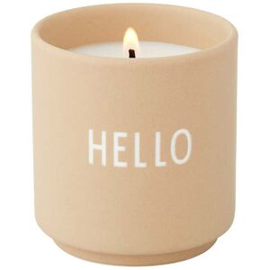 Design Letters - Duftkerze klein, Hello / beige