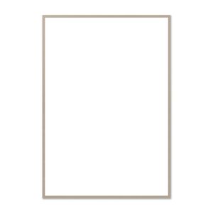 The Poster Club - Bilderrahmen Eiche beige, Echtglas, 70 x 100 cm