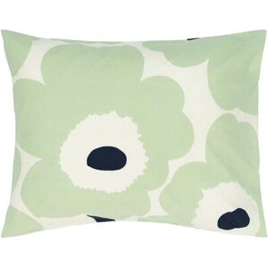 Marimekko - Unikko Kopfkissenbezug, 50 x 60 cm, offwhite / sage / dunkelblau