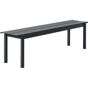 Muuto - Linear Steel Bank 170 cm, schwarz