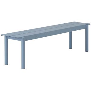 Muuto - Linear Steel Bank Outdoor, 170 cm, hellblau