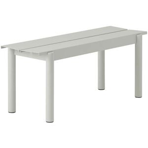 Muuto - Linear Steel Bank Outdoor, 110 cm, grau