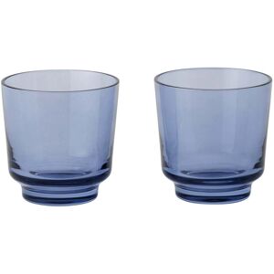 Muuto - Raise Trinkglas 20 cl, indigo (2er-Set)