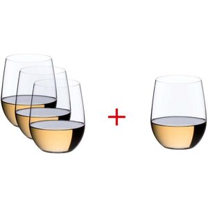 Riedel - O Wine Weingläser, Viognier / Chardonnay, transparent, 320 ml (3+1 gratis)