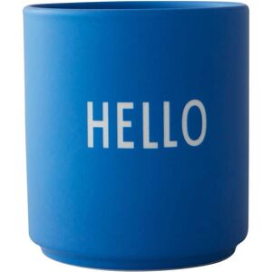 Design Letters - AJ Favourite Porzellan Becher, Hello / kobaltblau