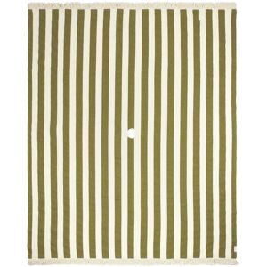 Nobodinoz - Portofino Strandtuch XL, 146 x 175 cm, pistachio stripes waffle