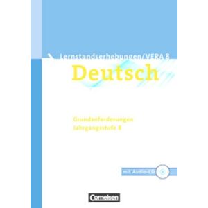 Patzelt, Dr. Birgit - GEBRAUCHT Vorbereitungsmaterialien für VERA - Deutsch: 8. Schuljahr: Grundanforderungen - Arbeitsheft mit Lösungen und Hör-CD