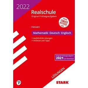 GEBRAUCHT STARK Lösungen zu Original-Prüfungen Realschule 2022 - Mathematik, Deutsch, Englisch - Hessen (STARK-Verlag - Abschlussprüfungen)