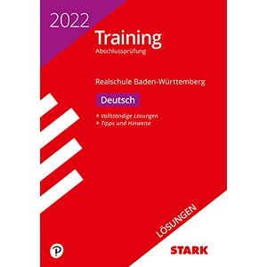 Anja Engel - GEBRAUCHT STARK Lösungen zu Training Abschlussprüfung Realschule 2022 - Deutsch - BaWü (STARK-Verlag - Abschlussprüfungen)