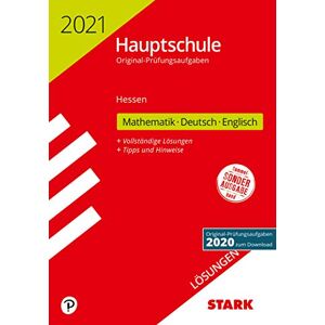 GEBRAUCHT STARK Lösungen zu Original-Prüfungen Hauptschule 2021 - Mathematik, Deutsch, Englisch - Hessen (STARK-Verlag - Abschlussprüfungen)