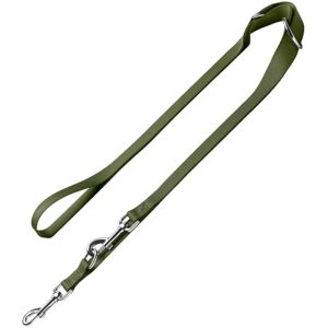 HUNTER Verstellbare Führleine London, olivgrün 200cm lang, 10mm breit Hund