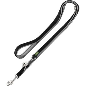 HUNTER Neopren Führleine - schwarz/grau 200cm