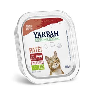 Yarrah 6x100g Bio Pate: Bio Rind mit Bio Zichorie Yarrah Katzenfutter Nass - 5+1 gratis!