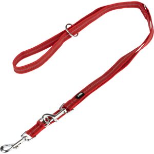 TIAKI Hundeleine Reflective Rubber, rot 200cm lang, 20mm breit für Hunde