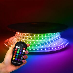 HOFTRONIC™ Dimmbarer LED Streifen von 25m - RGB Farben - 60 LEDs/m - IP65 wasserdicht fur den Innen- und Außenbereich - Plug & Play - SMD 5050 - Flex60 Series - LED Bänder