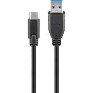 Goobay USB 3.1 GEN 2 (USB 3.0) USB-C (M) naar USB-A (M) kabel - 10Gbit/s - Bis zu 60W - USB-Adapter - OTG-Kabel - USB-C (M) auf USB-A (M) Adapter - 1m - 10Gbit/s - GEN 2 - schwarz