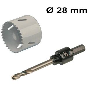 HOFTRONIC™ Bohrlochsäge Set Ø 28 mm Bi-Metall + Adapter mit Bohr bester Preis