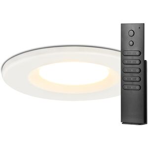 HOFTRONIC™ Set mit 10 Stück dimmbaren LED Einbaustrahlern weiß Venezia 6 Watt 2700K IP65 inkl. Fernbedienung