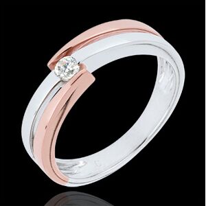 Edenly Ring das Kostbarer Kokon - DiamantsolitÃ¤r Ringe - Diamant 0 . 1 Karat