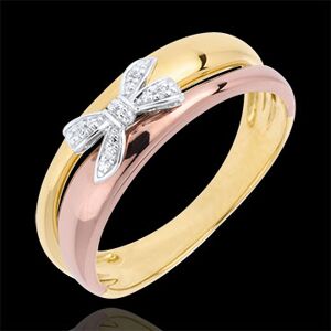 Edenly Ring Schleife mit Liebe zu Tricolor