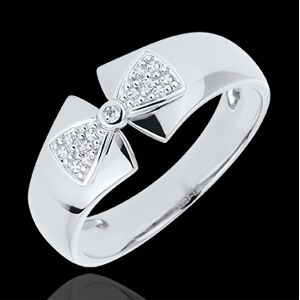 Edenly Ring Schleife Amelia in WeiÃŸgold