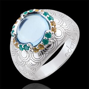 Edenly Ring Nausitha - Silber und Halbedelsteine