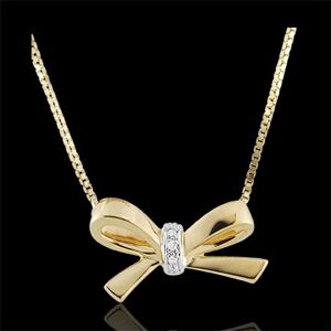Edenly Collier Schleife Carlotta - Gelbgold