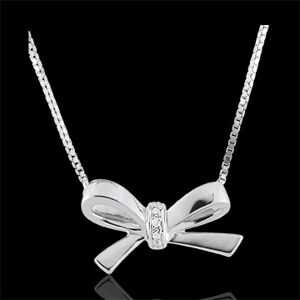 Edenly Collier Schleife Carlotta - WeiÃŸgold