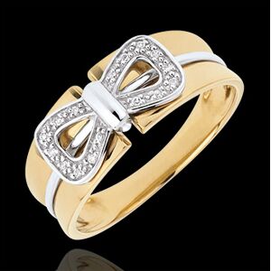 Edenly Ring Korsett Schleife in Gelbgold