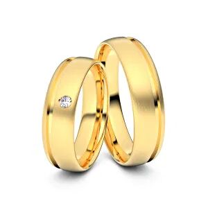 Juwelier-Schmuck Trauringe Halle 585er Gelbgold - 6154