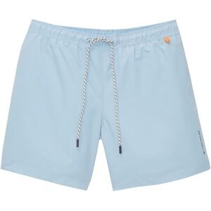 TOM TAILOR Herren Unifarbende Badeshorts, blau, Uni, Gr. XXL