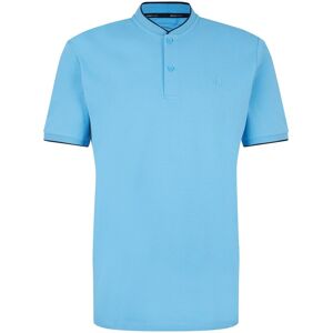 TOM TAILOR DENIM Herren Poloshirt, blau, Uni, Gr. M