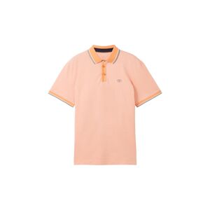 TOM TAILOR Herren Basic Poloshirt, orange, Uni, Gr. M
