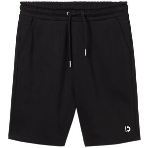 TOM TAILOR DENIM Herren Relaxed Sweatshorts, schwarz, Uni, Gr. S