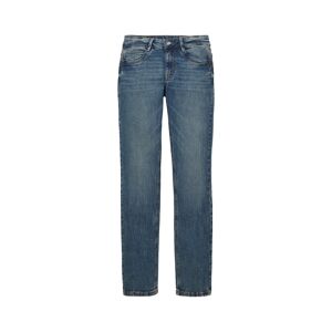 TOM TAILOR Damen Alexa Straight Jeans, blau, Uni, Gr. 29/32