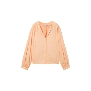 TOM TAILOR Damen Bestickte Bluse, orange, Uni, Gr. 34