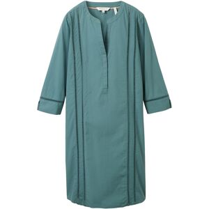 TOM TAILOR Damen Kleid mit TENCEL™ Lyocell, grün, Uni, Gr. 40