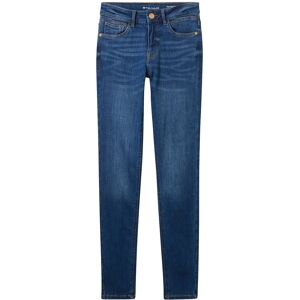 TOM TAILOR Damen 3 Sizes in 1 - Kate Skinny Jeans, blau, Uni, Gr. S/34