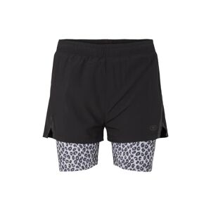 TOM TAILOR Damen 2-in-1 Shorts, schwarz, Gr. XL