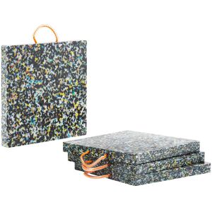 MSW Kranplatten - 50 x 50 x 5 cm - Traglast bis zu 18.000 kg - 4 Stück MSW-CP-500-18