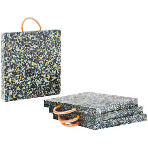 MSW Kranplatten - 40 x 40 x 4 cm - Traglast bis zu 12.000 kg - 4 Stück MSW-CP-400-12