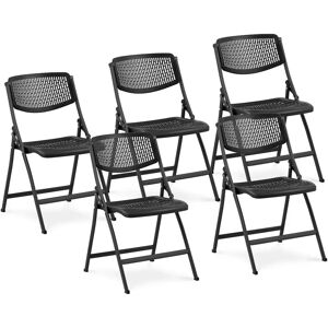 Fromm & Starck Stuhl - 5er Set - bis 150 kg - Sitz 430 x 430 x 440 mm - Schwarz - klappbar STAR_SEAT_38