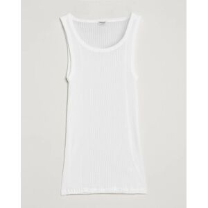 Zimmerli of Switzerland Ribbed Mercerized Cotton Tank Top White