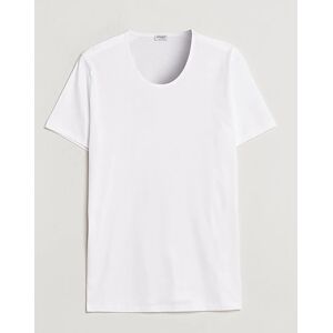 Zimmerli of Switzerland Sea Island Cotton Crew Neck T-Shirt White