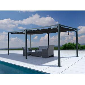 Dancover Pergola pavillon Santa Cruz, 4x8m, Dunkelgrau