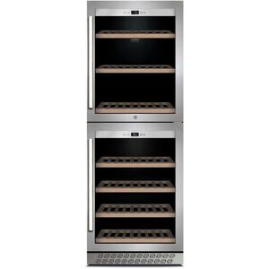 Caso WineChef Pro 126-2D Weinkühlschrank silber/schwarz