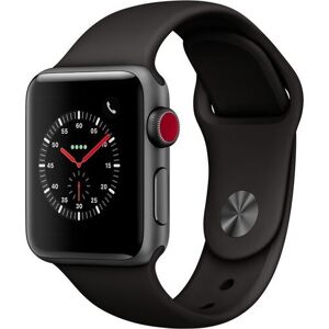 Apple Watch Series 3 (2017) 38 mm Aluminium GPS grau Sportarmband grau