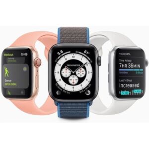 Apple Watch Series 6 Aluminium 44 mm (2020) GPS blau Sportarmband schwarz