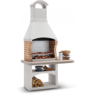 Palazzetti Boavista - Grillkamin aus Beton- Grillrost 68x40 cm