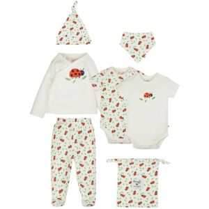 frugi - Geschenk-Set LADYBIRD 6-teilig in weiß, Gr.68-80